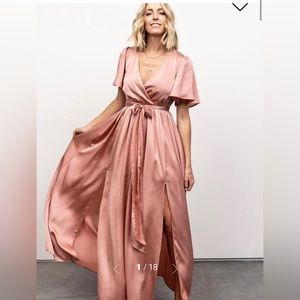 NWT Baltic Born Sicily Satin Maxi Dress XXXL